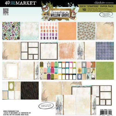 49 and Market 12x12 Starters Paper Pack By Vicki Boutin - Curiosities In Willow Grove
