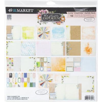 49 and Market 12x12 Starters Paper Pack By Vicki Boutin - The Flower Emporium