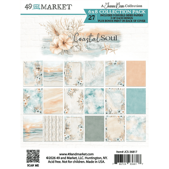 49 And Market 6x8 Collection Pack - Coastal Soul