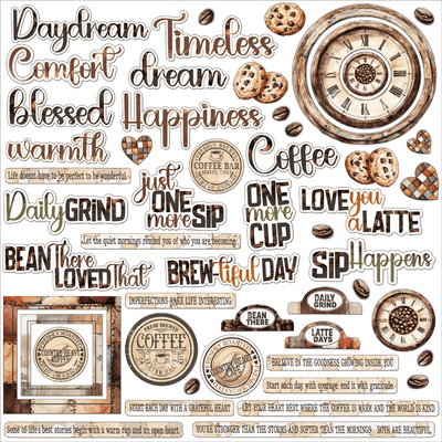 49 and Market Chipboard Assortment - Country Heart Cafe