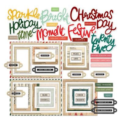49 and Market Chipboard Basics by Vicki Boutin - Mistletoe and Memories