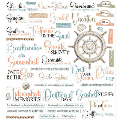 49 and Market Chipboard Set - Coastal Soul