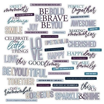 49 and Market Chipboard Set - Plume and Petal