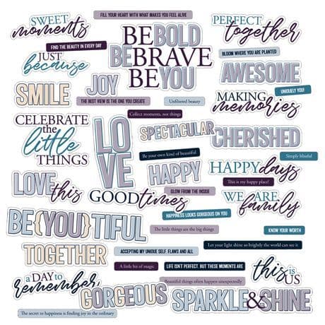 49 and Market Chipboard Set - Plume and Petal