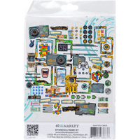 49 and Market Ephemera & Frame Set - Level Up