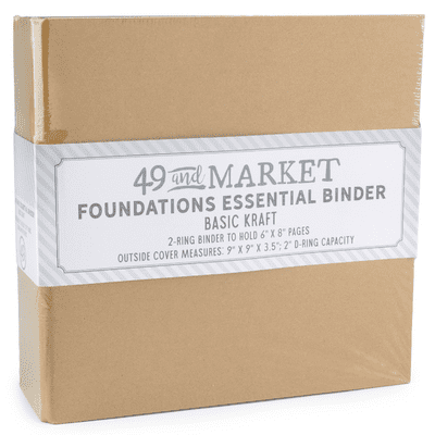 49 and Market Foundations Essential Binder Basic Kraft