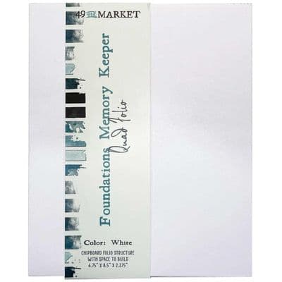 49 And Market Foundations Memory Keeper Quad Folio - White
