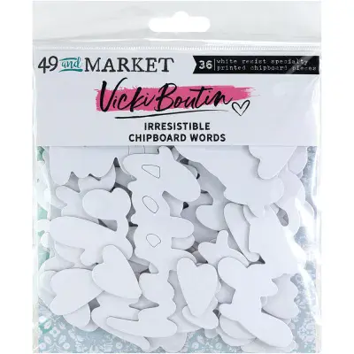 49 and Market Irresistible Die-cuts by Vicki Boutin - Words