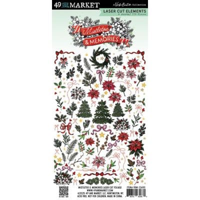 49 and Market Laser Cut Elements By Vicki Boutin - Mistletoe and Memories Foliage