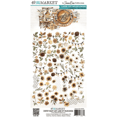 49 and Market Laser Cut Elements - Country Heart Cafe Wildflowers