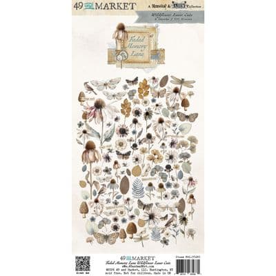 49 and Market Laser Cut Elements - Faded Memory Lane Wildflowers