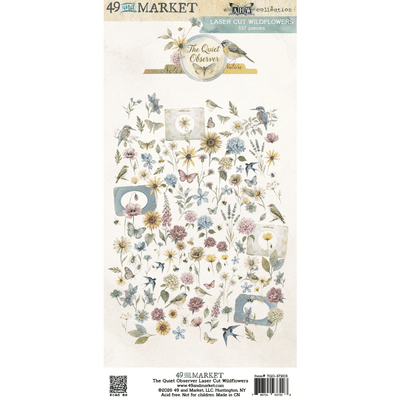 49 and Market Laser Cut Elements - The Quiet Observer Wildflowers