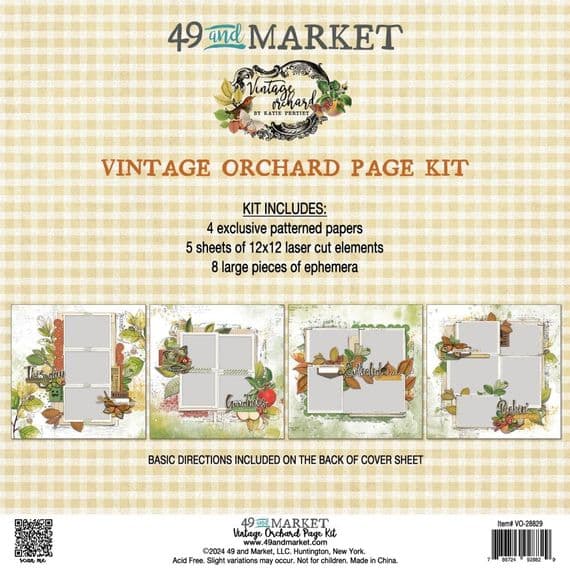 49 and Market Page Kit - Vintage Orchard