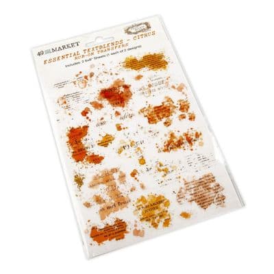 49 And Market Rub-Ons - Essential Textblends - Citrus