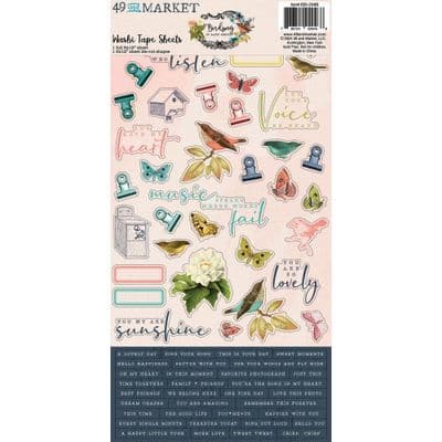 49 And Market Washi Sheets - Birdsong
