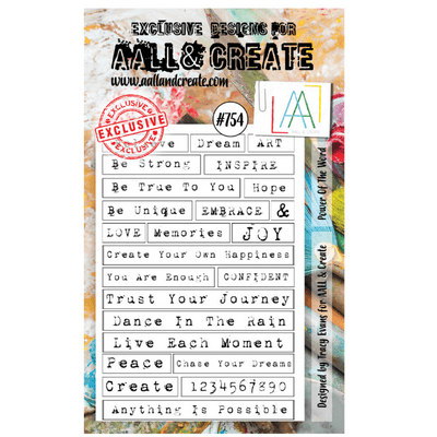AALL And Create A6 Clear Stamp Set - Power Of The Word