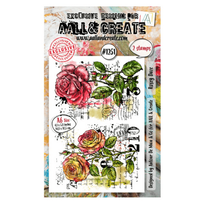 AALL And Create A6 Clear Stamp Set - Rosey Daze