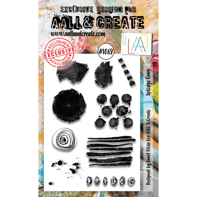 AALL And Create A6 Clear Stamp Set - Splodge Gang