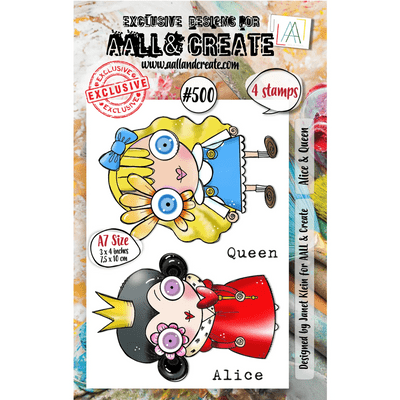 AALL And Create A7 Clear Stamp Set - Alice & Queen