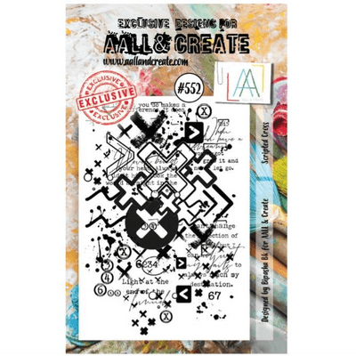 AALL And Create A7 Clear Stamp Set - Scripted Cross