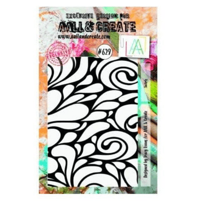 AALL And Create A7 Clear Stamp Set - Swirls