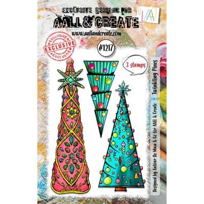 AALL And Create A7 Clear Stamp Set - Twinkling Pines