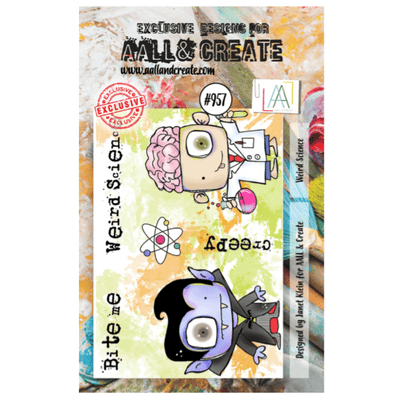 AALL And Create A7 Clear Stamp Set - Weird Science