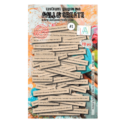 Aall and Create Ephemera Die-cuts #3 - Bite Me Kraft