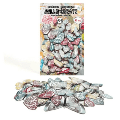 Aall and Create Ephemera Die-cuts #34 - Pale Winged