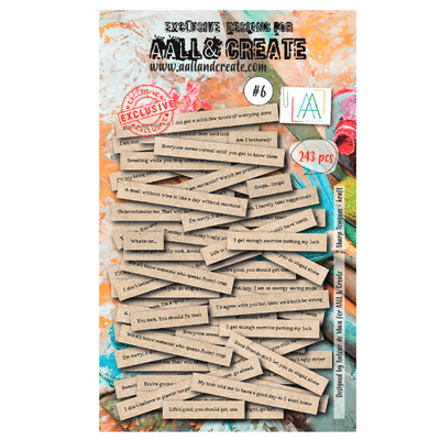 Aall and Create Ephemera Die-cuts #6 - Sharp Tongues