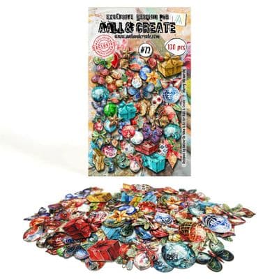 Aall and Create Ephemera Die-cuts #72 - Merry Monarchs