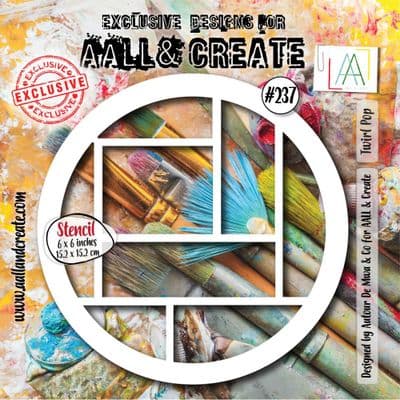 AALL And Create Stencil - Twirl Pop