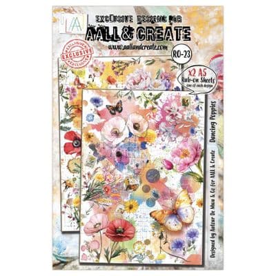 AAll & Create Rub-Ons A5 - Dancing Poppies