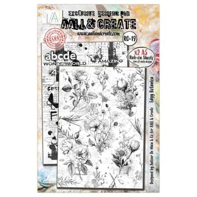 AAll & Create Rub-Ons A5 - Edgy Botanica