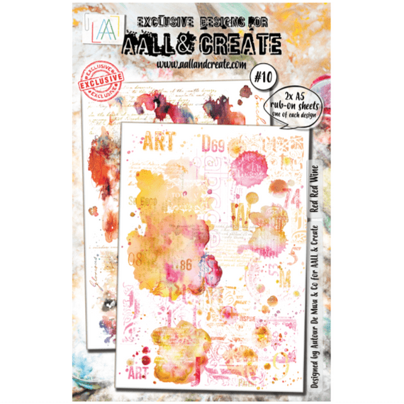 AAll & Create Rub-Ons A5 - Red Red Wine