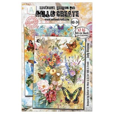 AAll & Create Rub-Ons A5 - Zesty Blossoms