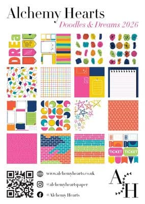 Alchemy Hearts A4 Collection Pack - Doodles & Dreams