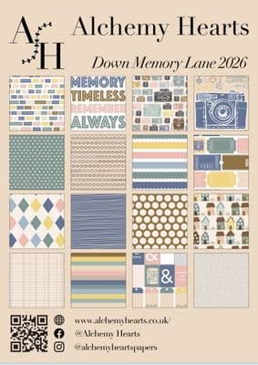 Alchemy Hearts A4 Collection Pack - Down Memory Lane