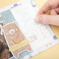 American Crafts - Embossed Puffy Stickers - Hello Little Boy Alphabet