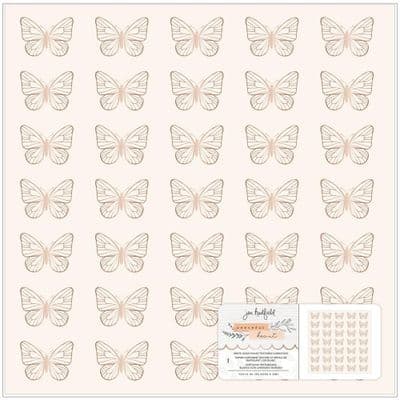 American Crafts Jen Hadfield Specialty Paper 12x12 - Peaceful Heart