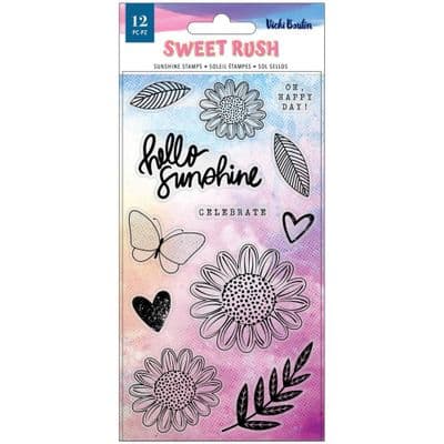 American Crafts - Vicki Boutin Clear Stamps - Sweet Rush Sunshine