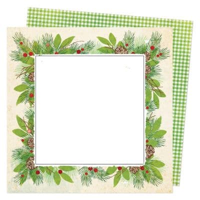 American Crafts Vicki Boutin Evergreen & Holly 12x12 - Evergreen