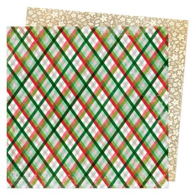 American Crafts Vicki Boutin Evergreen & Holly 12x12 - Gifts of Joy