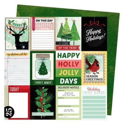 American Crafts Vicki Boutin Evergreen & Holly 12x12 - Jolly Days