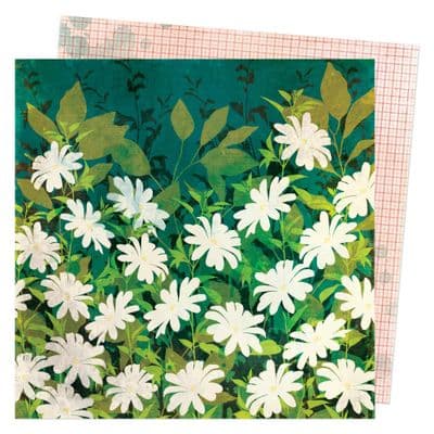 American Crafts Vicki Boutin Fernwood 12x12 - Field of Daisies