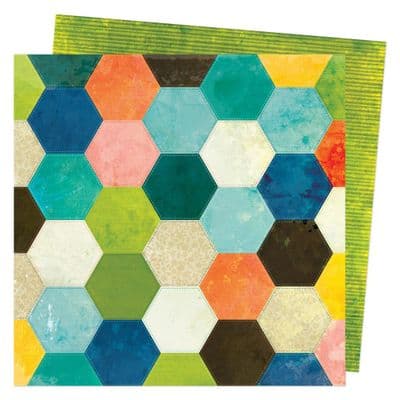 American Crafts Vicki Boutin Fernwood 12x12 - Patchwork
