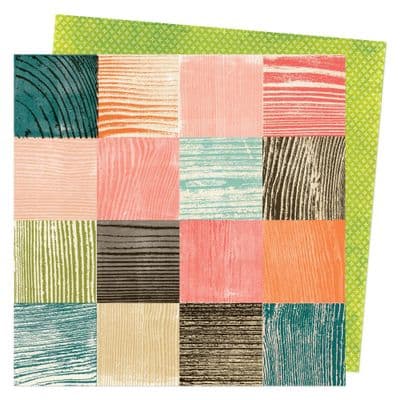 American Crafts Vicki Boutin Fernwood 12x12 - Time Blocks