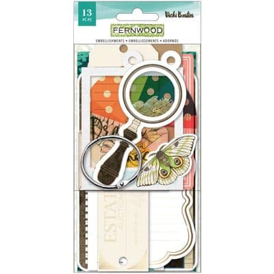 American Crafts Vicki Boutin - Journaling Tag Book - Fernwood
