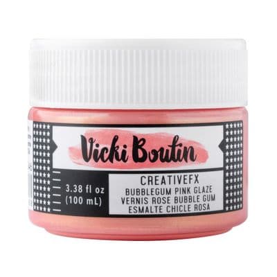 American Crafts - Vicki Boutin Mixed Media Creative FX Glaze - Bubblegum Pink