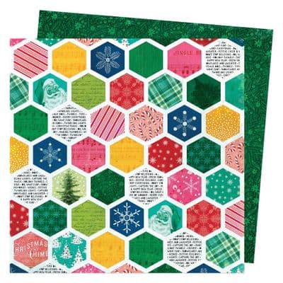 American Crafts Vicki Boutin Peppermint Kisses 12x12 - Capture The Joy